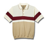 Load image into Gallery viewer, Classics by Palmland Short Sleeve Polo Shirt 6190-328 Big and Tall - Natural - theflagshirt
