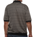 Load image into Gallery viewer, Classics by Palmland Allover Short Sleeve Banded Bottom Shirt - Big and Tall 6190-330
