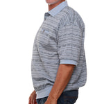 Load image into Gallery viewer, Classics by Palmland Allover Short Sleeve Banded Bottom Shirt - Big and Tall 6191-328

