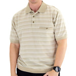 Load image into Gallery viewer, Classics by Palmland Short Sleeve Polo Shirt Taupe - Big and Tall - 6191-420BT - theflagshirt
