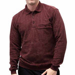 Load image into Gallery viewer, LD Sport Long Sleeve Banded Bottom Shirt 6198-109BT Burgundy - Big and Tall - theflagshirt
