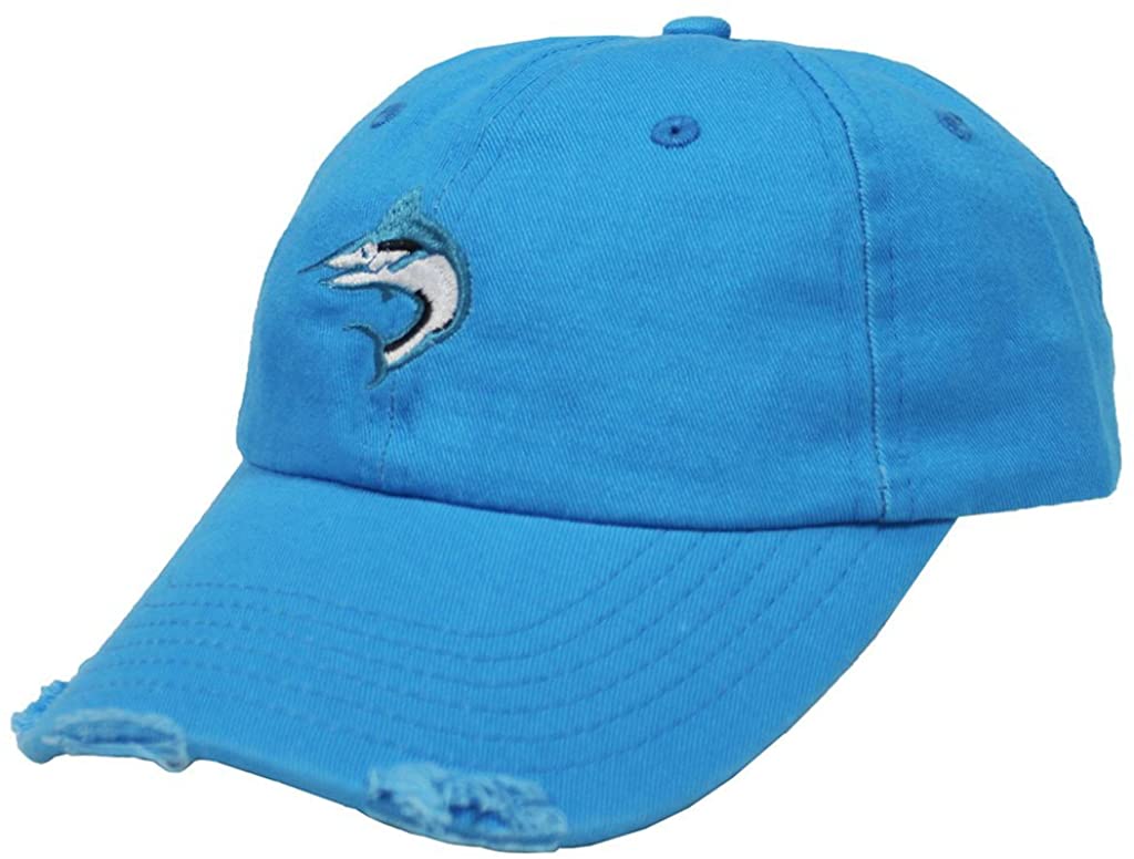 Biscayne Bay Tattered Hat Aqua - banded bottom