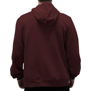 L/S Full Zipper Fleece Drawstring Hoodie 6400-452BT Burgundy - Big and Tall - theflagshirt