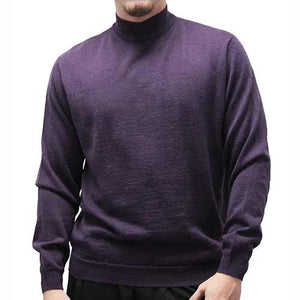 Cellinni Men's Solid Mock Turtleneck Sweater - Big and Tall – bandedbottom