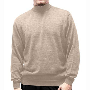Cellinni Men's Solid Mock Turtleneck Sweater - Big and Tall 6800-500 - bandedbottom