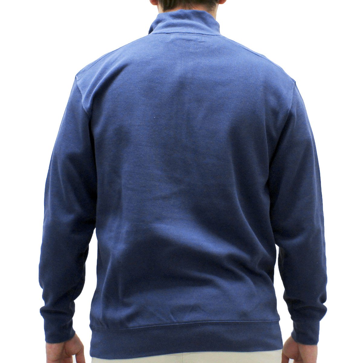 Biscayne Bay L/S Solid Rib Knit Sweater Big and Tall - Blue 7200-605BT - theflagshirt