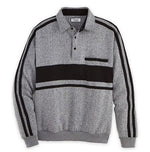 Load image into Gallery viewer, Classics by Palmland Big and Tall Horizontal Stripe  Long Sleeve Banded Bottom Shirt
