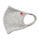 Load image into Gallery viewer, USA Flag Solid Face Mask Light Gray - the flag shirt
