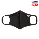Load image into Gallery viewer, USA Flag Solid Face Mask black - the flag shirt
