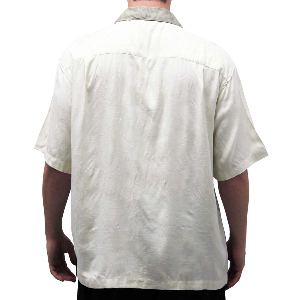 Irvine Park Men's Silk Shirt - Taupe - theflagshirt