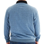Load image into Gallery viewer, Classics by Palmland Two Tone Banded Bottom Shirt BLF184BT-BLUE - Big and Tall - theflagshirt
