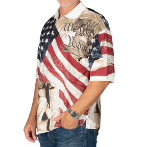 Men's Abraham Lincoln 100 % Cotton Polo Shirt