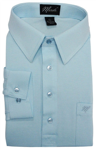 Merola Long Sleeve Pocket Polo Shirt - Sky Blue - theflagshirt