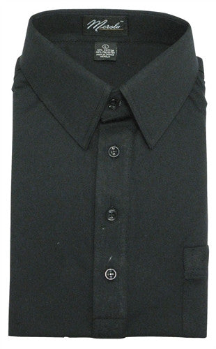 Merola Short Sleeve Pocket Polo Shirt - Black - theflagshirt