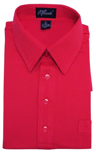 Merola Short Sleeve Pocket Polo Shirt - Red - theflagshirt