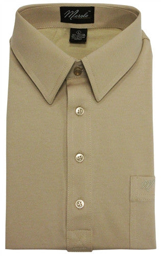 Merola Short Sleeve Pocket Polo Shirt - Tan - theflagshirt