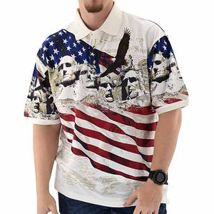 Mount Rushmore Mens Polo Shirt